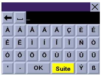 MAGELLAN MRM 700EMEA - Caracteres supplémentaires (bouton "Suite") - 1