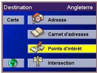 MAGELLAN MRM 700EMEA - Sélectionner un point d'intérêt en tant que destination - Choix par catégorie - 1