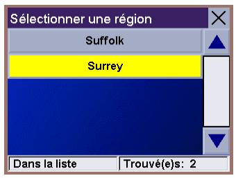 MAGELLAN MRM 700EMEA - Sélectionner une destination à l'aide d'une adresse - Recherche par région - 4