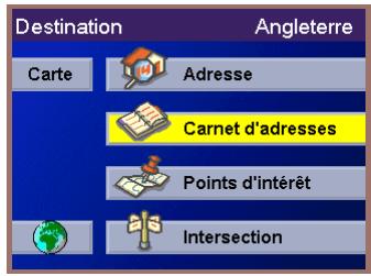 MAGELLAN MRM 700EMEA - Sélectionner une destination dans le Carnet d'adresses - 1