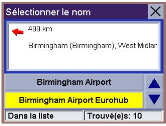 MAGELLAN MRM 700EMEA - Sélectionner un point d'intérêt en tant que destination - Recherche par nom - 4
