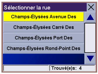 MAGELLAN MRM 700EMEA - Sélectionner une destination - Recherche par code postal - 1