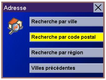 MAGELLAN MRM 700EMEA - Sélectionner une destination - Recherche par code postal - 6