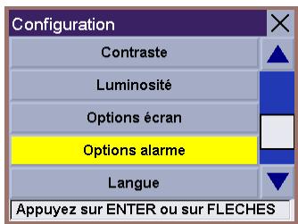 MAGELLAN MRM 700EMEA - Régler les options alarmé - 2