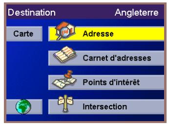 MAGELLAN MRM 700EMEA - Sélectionner une destination à l'aide d'une adresse - Recherche par région - 1