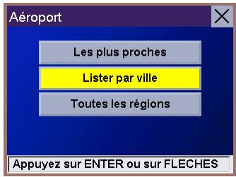 MAGELLAN MRM 700EMEA - Rechercher la catégorie de POI à l'aide de l'option "Lister par ville" - 1