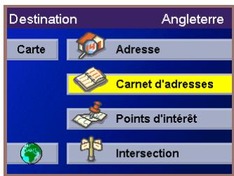 MAGELLAN MRM 700EMEA - Selectionner une destination à partir d'une destination précédente et l'enregistrer dans le Carnet d'adresses - 1