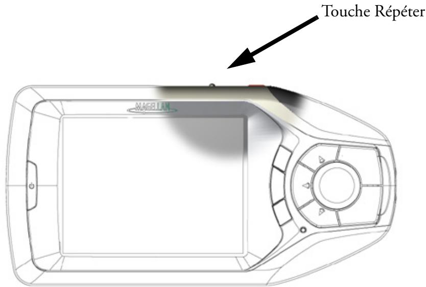 MAGELLAN MRM 700EMEA - Réécouter la dernière instruction - 1