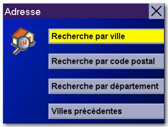MAGELLAN ROADMATE 3000T - Recherche par ville - 1