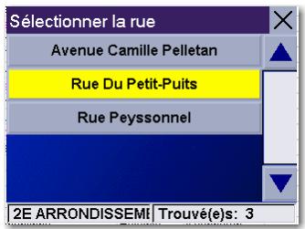 MAGELLAN ROADMATE 3000T - Chapitre 7: sélectionner des destinations - 1