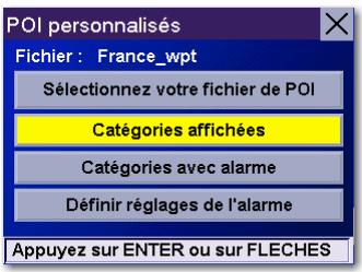 MAGELLAN ROADMATE 3000T - Sélectionnez catégories affichées. - 1