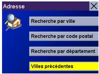 MAGELLAN ROADMATE 3000T - Villes précédentes - 5