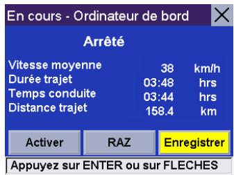 MAGELLAN ROADMATE 3000T - Enregistrer le carnet de voyage en cours - 2