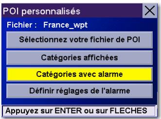 MAGELLAN ROADMATE 3000T - Sélectionnez catégories affichées. - 2