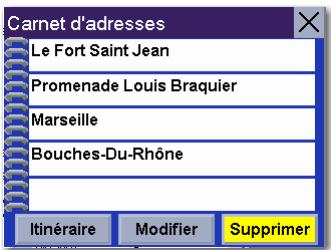 MAGELLAN ROADMATE 3000T - Supprimer une adresse - 2