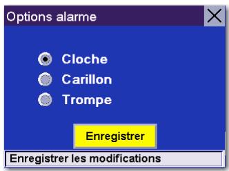 MAGELLAN ROADMATE 3000T - Options alarme - 1