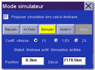 MAGELLAN ROADMATE 3000T - Mode simulator - 1