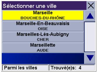 MAGELLAN ROADMATE 3000T - Recherche par ville - 1