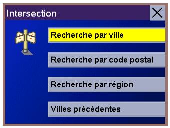 MAGELLAN ROADMATE 700 - Sélectionner une intersection comme destination - 2