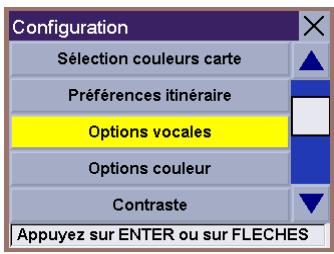 MAGELLAN ROADMATE 700 - Selectionner les options vocales - 2