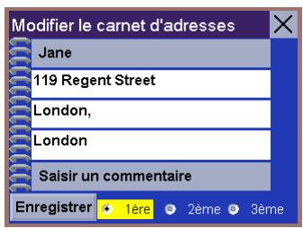 MAGELLAN ROADMATE 700 - Enregistrer une nouvelle adresse dans votre Carnet d'adresses et l'enregistrer comme destination - 7