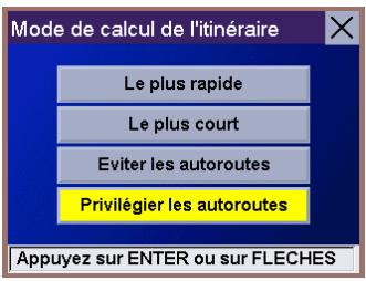 MAGELLAN ROADMATE 700 - Choisir le mode de calcul de l'itinéraire - 4