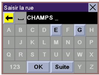 MAGELLAN ROADMATE 700 - Sélectionner une destination à l'aide d'une adresse - Recherche par ville - 5