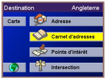MAGELLAN ROADMATE 700 - Enregistrer une nouvelle adresse dans votre Carnet d'adresses et l'enregistrer comme destination - 1