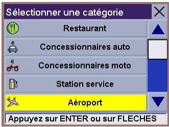 MAGELLAN ROADMATE 700 - Sélectionner un point d'intérêt en tant que destination - Choix par catégorie - 3