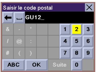 MAGELLAN ROADMATE 700 - Sélectionner une destination - Recherche par code postal - 7