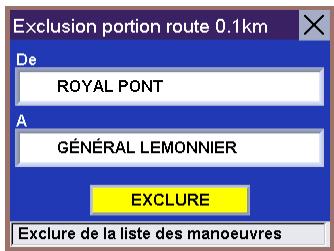 MAGELLAN ROADMATE 700 - Exclure une manœuvre d'un itinéraire calculé - 3