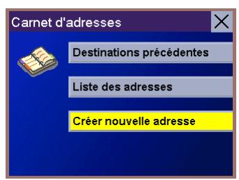 MAGELLAN ROADMATE 700 - Enregistrer une nouvelle adresse dans votre Carnet d'adresses et l'enregistrer comme destination - 2