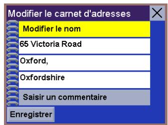 MAGELLAN ROADMATE 700 - Selectionner une destination à partir d'une destination précédente et l'enregistrer dans le Carnet d'adresses - 5