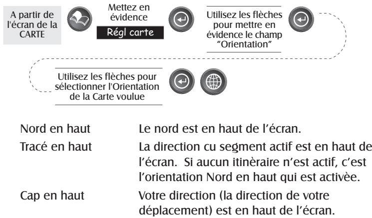 MAGELLAN SPORTRAK - Sélection des rubriques de la Carte - 20