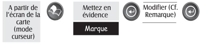 MAGELLAN SPORTRAK - Création d'un nouveau point de cheminement avec le curseur de la carte - 1