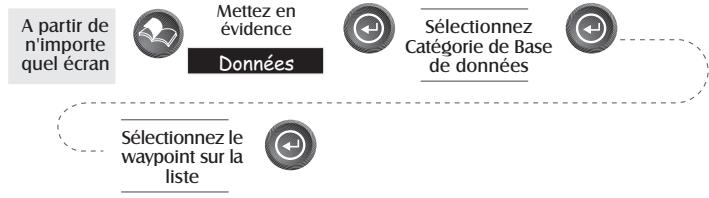 MAGELLAN SPORTRAK - Création d'un nouveau point de cheminement avec le curseur de la carte - 4