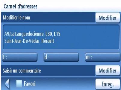 MAGELLAN MAESTRO 3100 - Enregistrer votre position actuelle dans votre Carnet d'adresses - 1