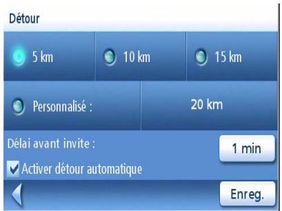 MAGELLAN MAESTRO 3100 - Définir les options du mode détour - 2