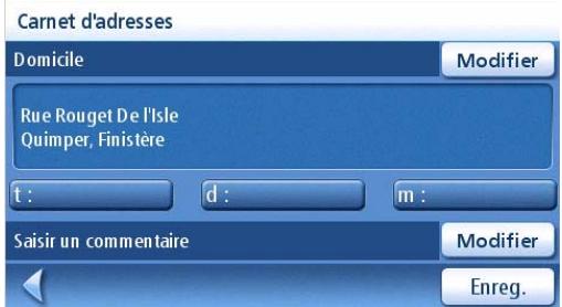 MAGELLAN MAESTRO 4050 - Entrer l'adresse de votre Domicile - 6