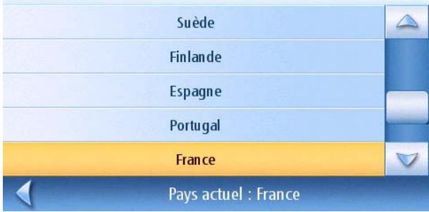 MAGELLAN MAESTRO 4050 - Définir le pays de destination - 2
