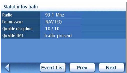 MAGELLAN MAESTRO 4050 - Afficher l'etat du signal traffic - 1