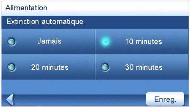MAGELLAN MAESTRO 4050 - Régler le début d'extinction automatique - 2