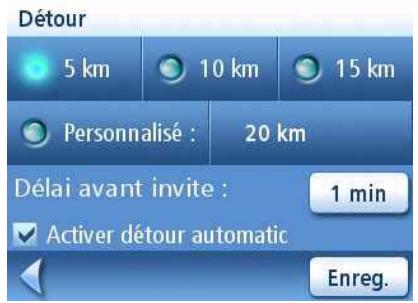 MAGELLAN MAESTRO 3210 - Définir les options du mode détour - 2