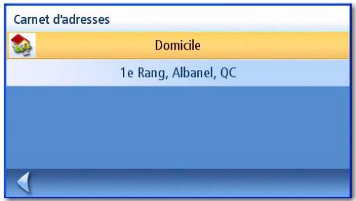 MAGELLAN MAESTRO 4220 - Acceder à l'adresse du Domicile dans le Carnet d'adresses - 1
