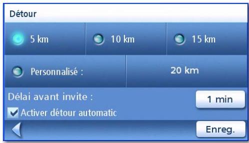 MAGELLAN MAESTRO 4220 - Définir les options du mode détour - 2