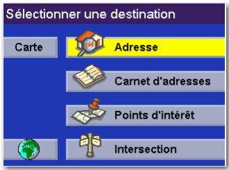 MAGELLAN ROADMATE 360 - Sélectionner une destination à l'aide de l'option "Adresse" - 1