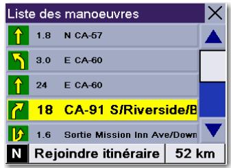 MAGELLAN ROADMATE 360 - Exclure une manoeuvre d'un itinétaire calculé - 2