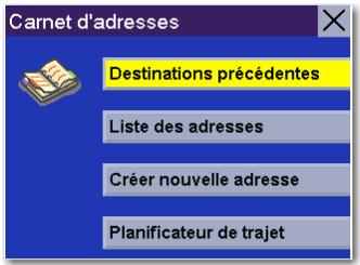 MAGELLAN ROADMATE 360 - Destinations précédentes - 2