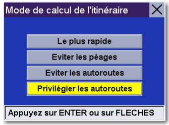 MAGELLAN ROADMATE 360 - Choisir le mode de calcul de l'itinéraire - 4