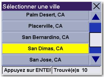 MAGELLAN ROADMATE 360 - Sélectionner une destination avec l'option "Intersection" - 5